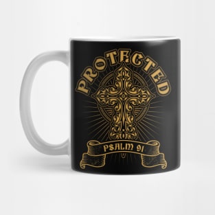 Protected Psalm 91 Soldiers Prayer Christian Gift Mug